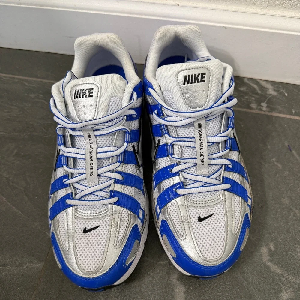 Nike P-6000 Bowerman Series White Varsity Royal Silver CD6404-403 Mens Size 8